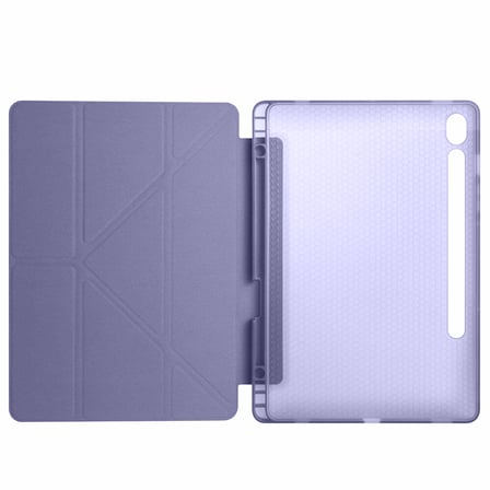 Samsung Galaxy Tab S9 11 Inc SM-X710 Üçgen Katlanabilir Kalemlikli Yatay Dikey Standlı Kılıf