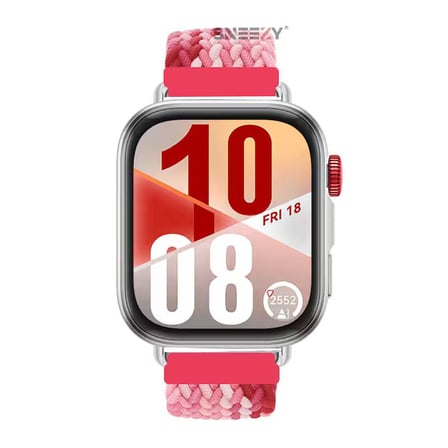 Huawei Watch Fit 4 Fit 4 Pro İle Uyumlu Metal Klipsli Solo Fiberlink Yumuşak Kumaş Örgü Kordon