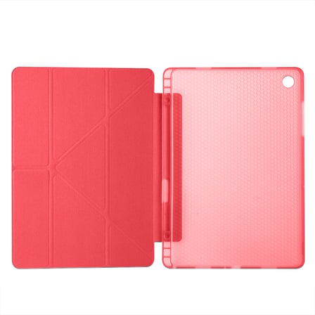 Samsung Galaxy Tab A11 Plus 11 Inc SM-X230 Üçgen Katlanabilir Kalemlikli Yatay Dikey Standlı Kılıf