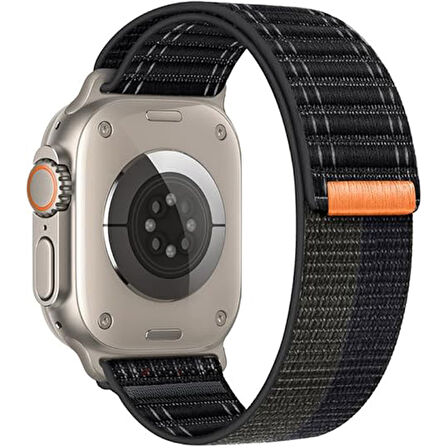 Apple Watch Uyumlu 44 45 46mm Utra 49mm Fabric Spor Yumuşak Kumaş Kordon Seri 2 3 4 5 6 Se 7 8 9 10