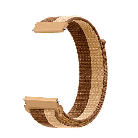 Huawei Watch GT6 46mm İle Uyumlu Ayarlanabilir Cırt Cırtlı Yumuşak Spor Kumaş Örgü Kordon