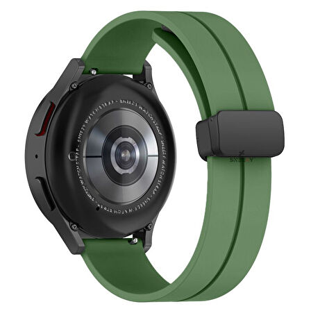 Huawei Watch GT5 46mm Uyumlu Kordon Manyetik Tokalı Yumuşak Soft Silikon Kordon