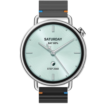 Sneezy Mi Watch S4 41mm İle Uyumlu Dalga Desenli Tokalı Yumusaş Soft Silikon Kordon