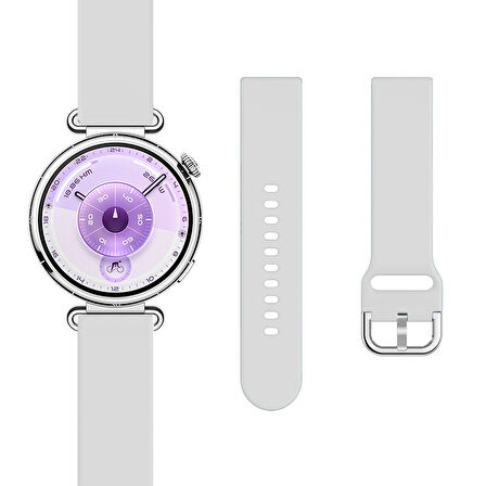 Huawei Watch GT6 41mm İle Uyumlu Yumuşak PureLux Soft Tokalı Silikon Kordon