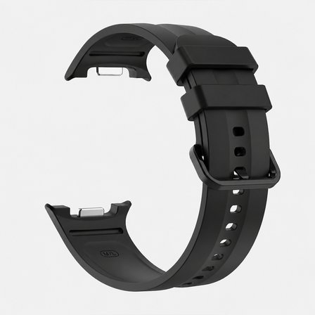 Samsung Galaxy Watch 9 44mm 40mm İle Uyumlu Oluklu Silikon Kordon Ayarlanabilir Spor Saat Kayışı