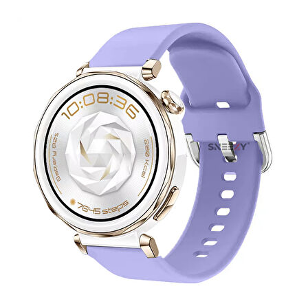 Huawei Watch GT5 Pro 42mm İle Uyumlu Yumuşak PureLux Soft Tokalı Silikon Kordon