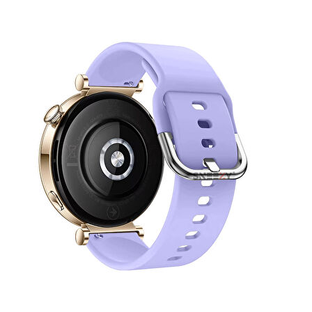Huawei Watch GT5 Pro 42mm İle Uyumlu Yumuşak PureLux Soft Tokalı Silikon Kordon