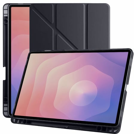 Samsung Galaxy Tab S11 11 Inc SM-X730 Üçgen Katlanabilir Kalemlikli Yatay Dikey Standlı Kılıf