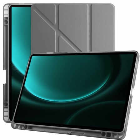 Samsung Galaxy Tab S9 FE 11 Inc SM-X610 Üçgen Katlanabilir Kalemlikli Yatay Dikey Standlı Kılıf