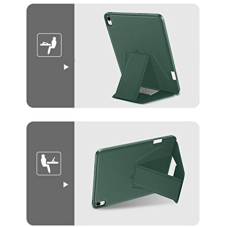 İpad 11 A16 2025 10. Nesil 10.9 Uyumlu Standlı Kalem Yuvalı Darbe Korumalı Armor Kılıf