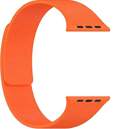 Apple Watch 2-3-4-5-6-7-8-10 & SE Uyumlu Manyetik Desenli Spor Silikon Kordon (38/40/41 & 42 mm)