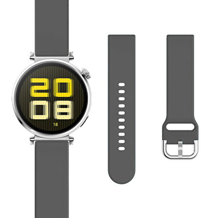 Huawei Watch GT5 41mm İle Uyumlu A Kalite Yumuşak PureLux Soft Tokalı Silikon Kordon