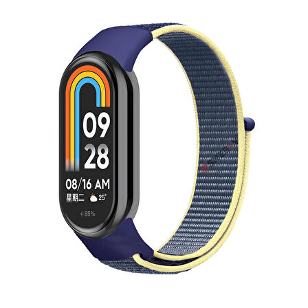Xiaomi Mi Band 9 İle Uyumlu Hasır Nylon Akıllı Bileklik Kordon - Saat Kordonu