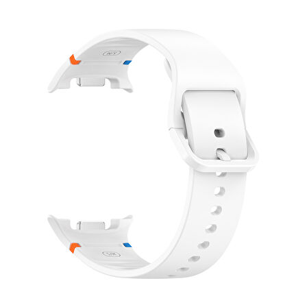 Samsung Galaxy Watch 8 44mm 40mm İle Uyumlu Metal Tokalı Spor Silikon Kordon