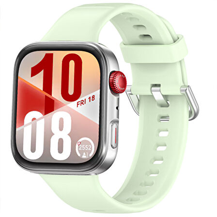 Huawei Watch Fit 4 Fit 4 Pro İle Uyumlu Metal Tokalı Yumusaş Soft Silikon Kordon Kayış