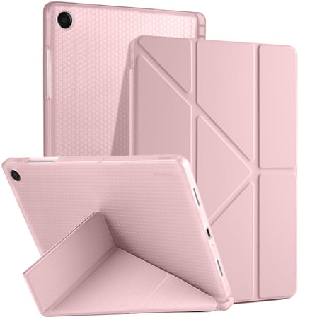 Samsung Galaxy Tab A11 Plus 11 Inc SM-X230 Üçgen Katlanabilir Kalemlikli Yatay Dikey Standlı Kılıf
