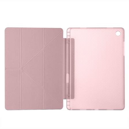 Samsung Galaxy Tab A11 Plus 11 Inc SM-X230 Üçgen Katlanabilir Kalemlikli Yatay Dikey Standlı Kılıf
