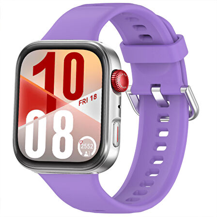 Huawei Watch Fit 4 Fit 4 Pro İle Uyumlu Metal Tokalı Yumusaş Soft Silikon Kordon Kayış