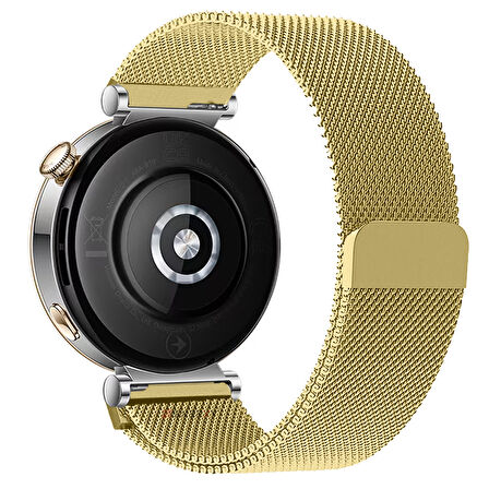 Huawei Watch GT5 Pro 42mm Uyumlu Manyetik Milanese Loop Metal Kordon 