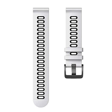 Huawei Watch GT6 46mm İle Uyumlu Stride Çift Renkli Tokalı Yumuşak Ocean Soft Silikon Kordon