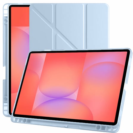 Samsung Galaxy Tab S10 Lite 11 Inc SM-X400 Üçgen Katlanabilir Kalemlikli Yatay Dikey Standlı Kılıf