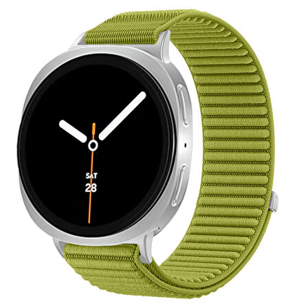 Samsung Galaxy Watch 8 44mm 40mm 47mm İle Uyumlu Naylon Spor Loop Kordon Ayarlanabilir Rahat ve Dayanıklı