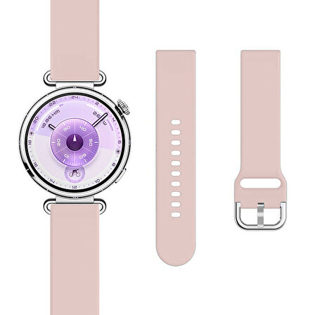 Huawei Watch GT6 41mm İle Uyumlu Yumuşak PureLux Soft Tokalı Silikon Kordon