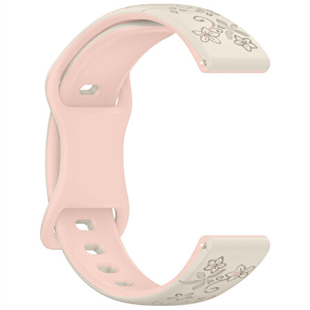 Redmi Watch 5 Active Redmi 5 Lite İle Uyumlu FloraFlex Çiçek Desenli Silikon Kordon