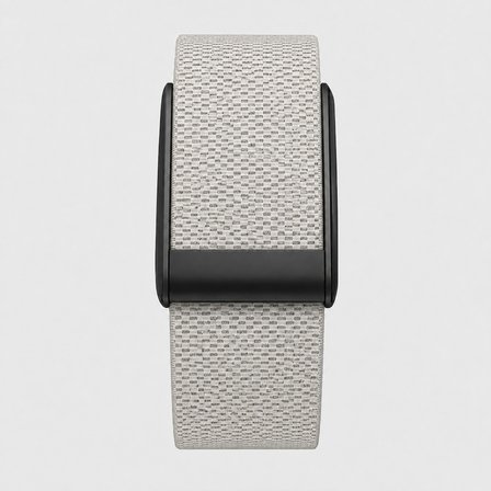 Sneezy WHOOP Peak 5.0 ile Uyumlu Nylon Loop Ayarlanabilir Spor Kordon Siyah Metal Kasalı