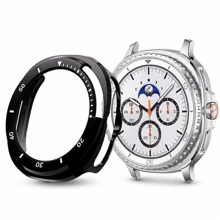 Samsung Watch 8 Classic 46mm İle Uyumlu Kasa Uyumlu Kılıf Sert PC Kasa Koruyucu Kılıf