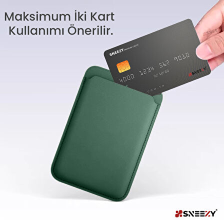 İphone 16-16 Plus - 16 Pro - 16 Pro max Uyumlu Birinci Sınıf Magsafe Cüzdan Magsafe Deri Kartlık