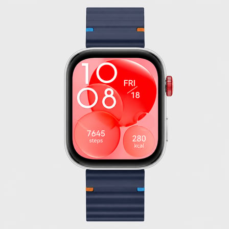 Huawei Watch Fit 3 İle Uyumlu Dalga Desenli Tokalı Yumuşak Soft Silikon Kordon