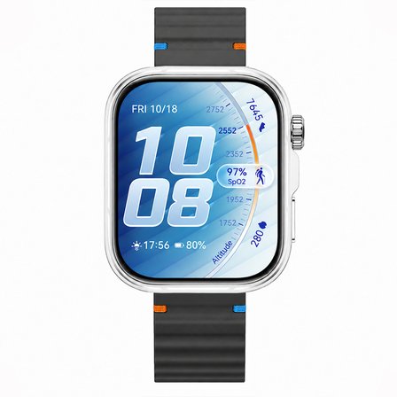 Huawei Watch Fit 5 Pro İle Uyumlu Dalga Desenli Tokalı Yumuşak Soft Silikon Kordon