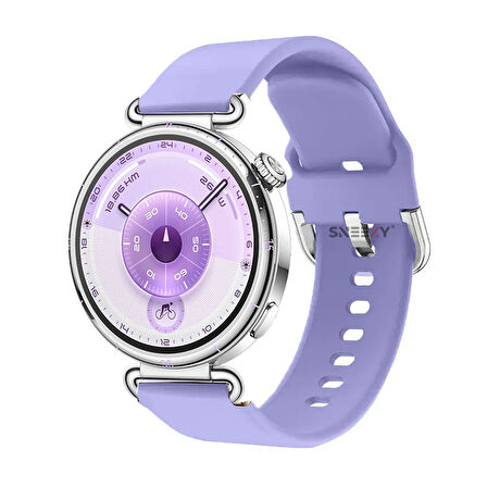 Huawei Watch GT6 41mm İle Uyumlu Yumuşak PureLux Soft Tokalı Silikon Kordon