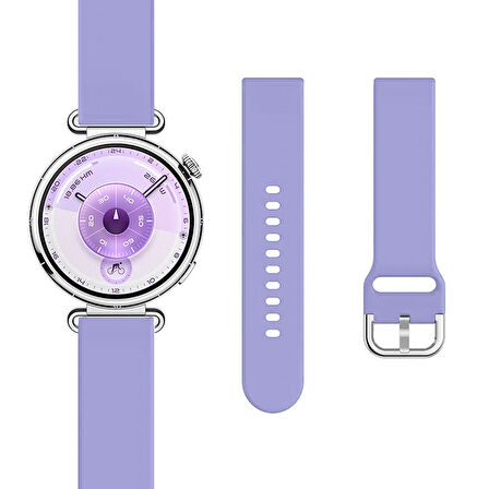 Huawei Watch GT6 41mm İle Uyumlu Yumuşak PureLux Soft Tokalı Silikon Kordon