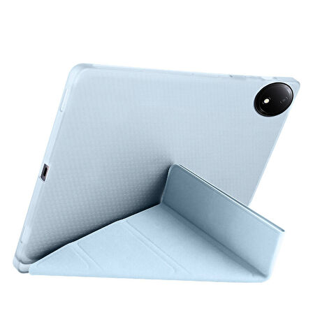 Xiaomi Redmi Pad SE 8.7 İnç Üçgen Katlanabilir Kalemlikli Dikey Standlı Akıllı Tablet Kılıfı
