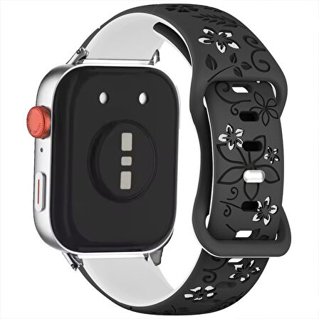 Redmi Watch 5 Active Redmi 5 Lite İle Uyumlu FloraFlex Çiçek Desenli Silikon Kordon