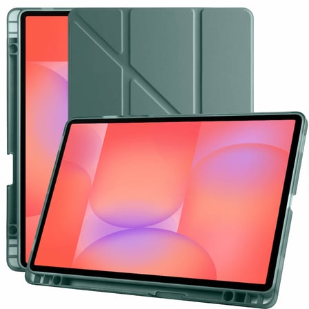 Samsung Galaxy Tab S10 Lite 11 Inc SM-X400 Üçgen Katlanabilir Kalemlikli Yatay Dikey Standlı Kılıf