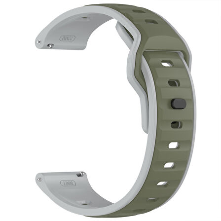 Huawei Watch GT6 Pro 46mm İle Uyumlu Çift Renkli Spor Silikon Kordon Nefes Alabilir Konforlu