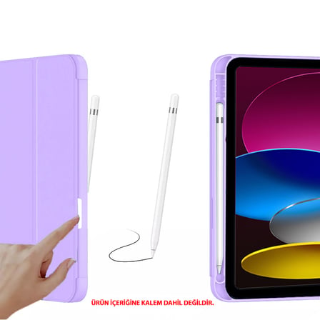 Apple iPad 11.Nesil 11 İnç 2025 Kılıf Premium Kalem Bölmeli Uyku Modlu Kapaklı Smart Case