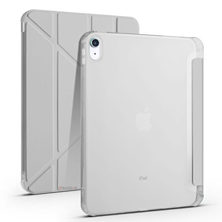 İpad 11.Nesil 11 inç 2025 A16 Uyumlu Üçgen Katlanabilir Kalemlikli Yatay Dikey Standlı Akıllı Kılıf