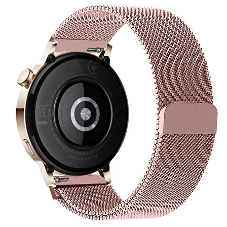 Huawei Watch GT3 42mm GT2 42mm Uyumlu Kordon Manyetik Milanese Loop Metal Kordon 