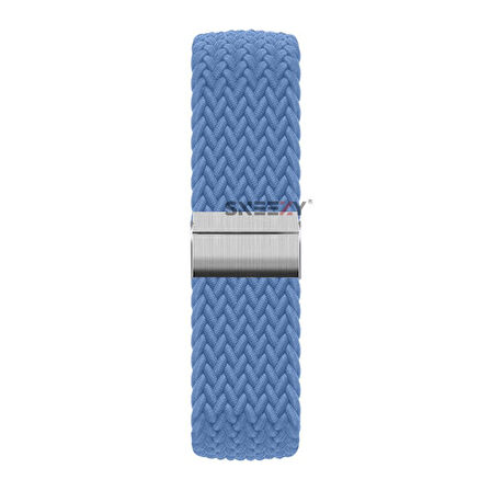 Sneezy Huawei Watch GT5 46mm İle Uyumlu 22mm Metal Klips Solo Fiberlink Örgü Kordon