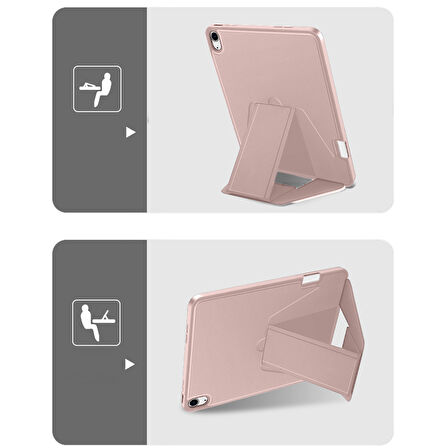 İpad 11 A16 2025 10. Nesil 10.9 Uyumlu Standlı Kalem Yuvalı Darbe Korumalı Armor Kılıf