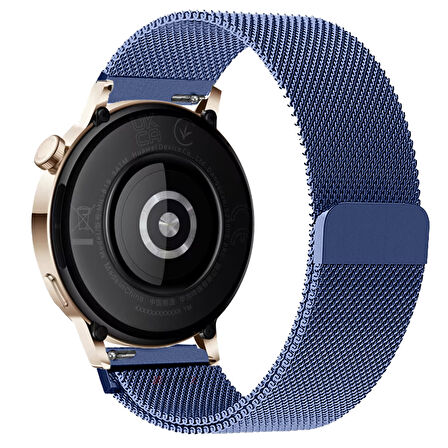 Huawei Watch GT3 42mm GT2 42mm Uyumlu Kordon Manyetik Milanese Loop Metal Kordon 