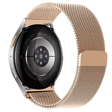 Samsung Galaxy Watch 4 5 6 7 Seri 40 42 43 44 46 47mm Uyumlu Manyetik Milanese Loop Metal Kordon 