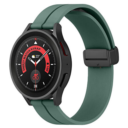 Huawei Watch GT5 46mm Uyumlu Kordon Manyetik Tokalı Yumuşak Soft Silikon Kordon