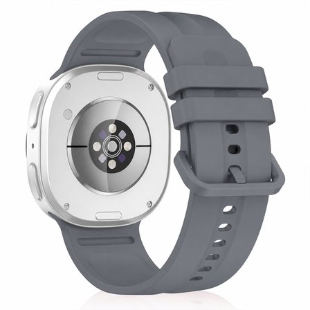 Samsung Galaxy Watch 8 44mm 40mm İle Uyumlu Oluklu Silikon Kordon Ayarlanabilir Spor Saat Kayışı