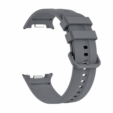 Samsung Galaxy Watch 8 44mm 40mm İle Uyumlu Oluklu Silikon Kordon Ayarlanabilir Spor Saat Kayışı