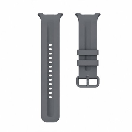 Samsung Galaxy Watch 8 44mm 40mm İle Uyumlu Oluklu Silikon Kordon Ayarlanabilir Spor Saat Kayışı